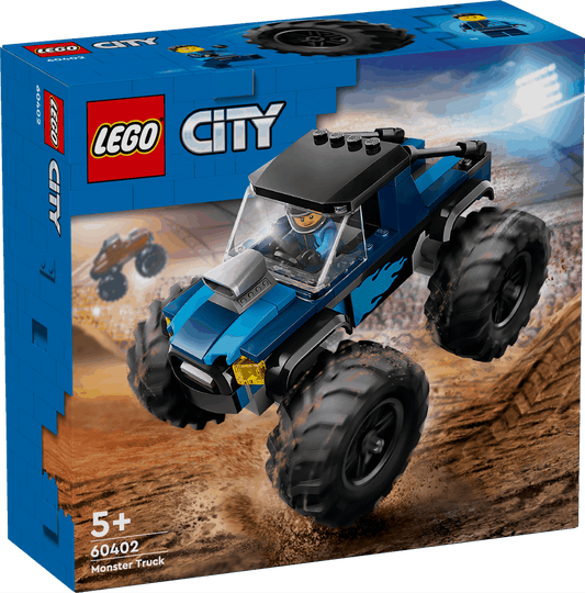 Lego City 60402 Blue Monster Truck Buildable Playset for Ages 5 and Up collectible from Curious Minds