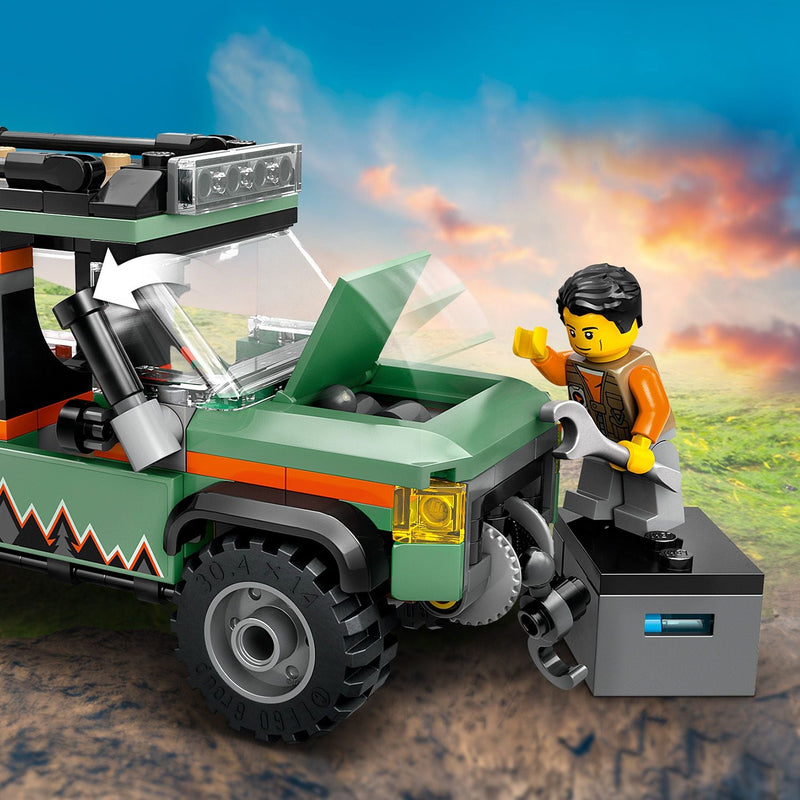 Lego City 60447 Off-Road 4x4 Mountain Truck Playset for Ages 6 and Up, rear view