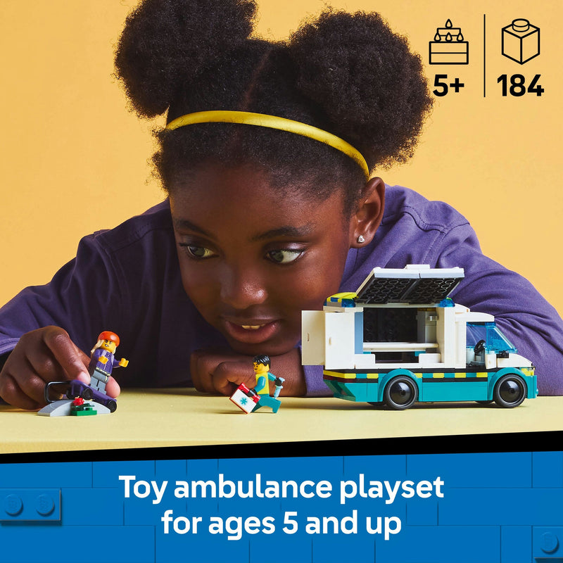Lego City 60451 Emergency Ambulance Playset for Ages 5 and Up, alternate view