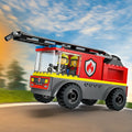 Lego City 60463 Fire Ladder Truck Buildable Playset for Ages 4 and Up, close-up detail