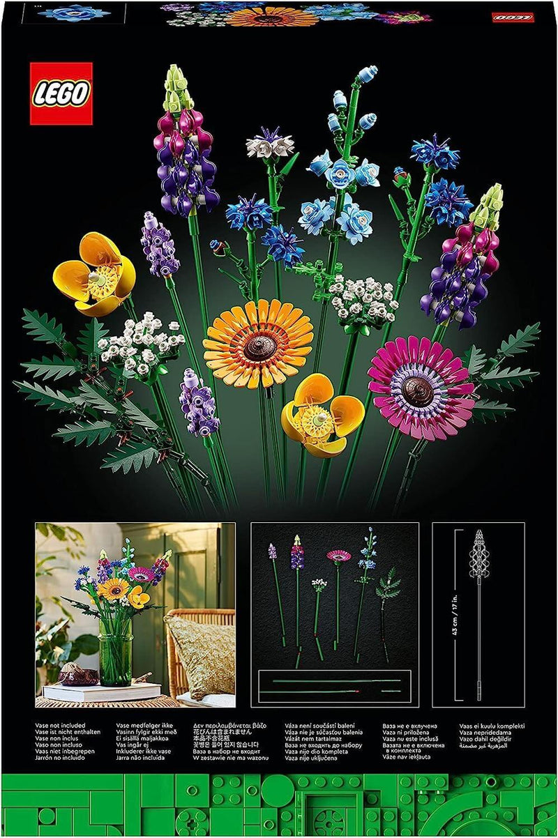 Lego Botanicals 10313 Wildflower Bouquet Set for Adults Ages 18 and Up, size reference