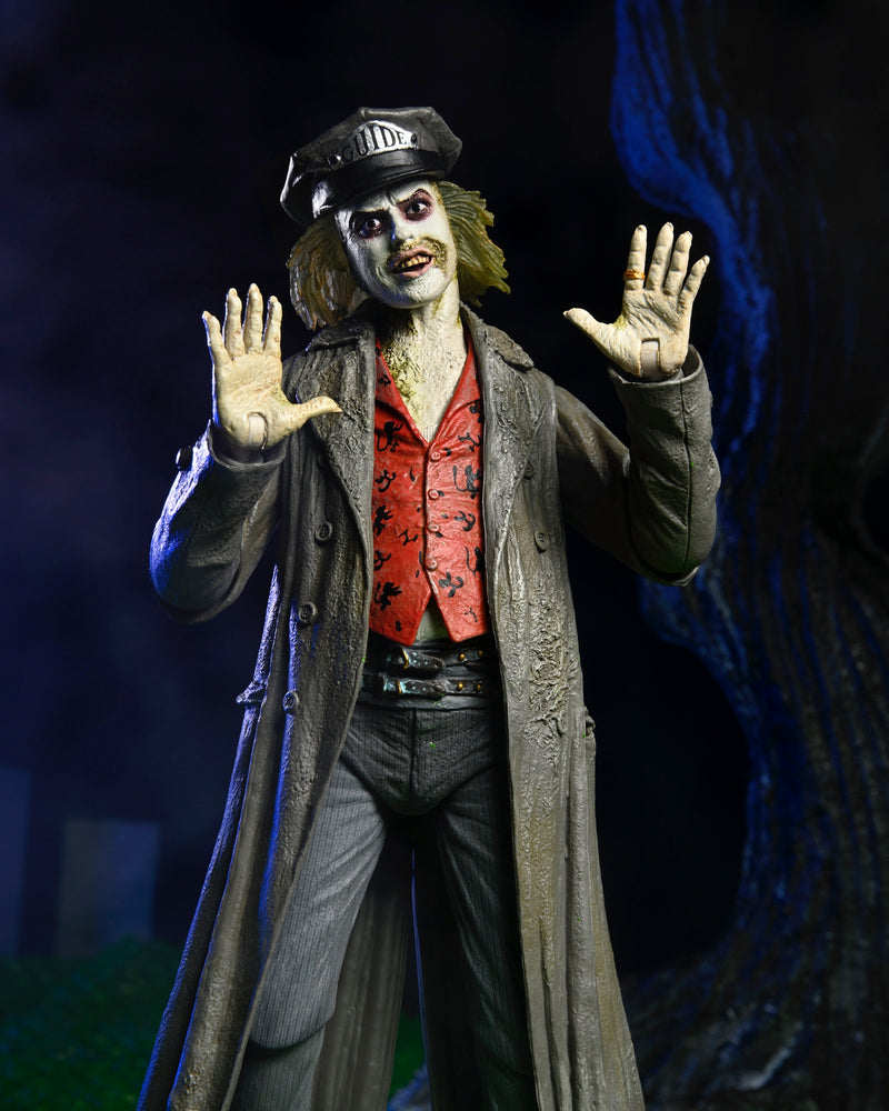 Beetlejuice (1988) Tour Guide Bio-Exorcist Ultimate 7" Scale Action Figure close up detail