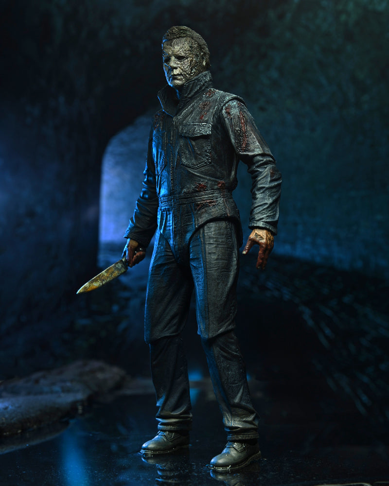 Halloween Ends (2022) Michael Myers Ultimate 7" Scale Action Figure close up detail