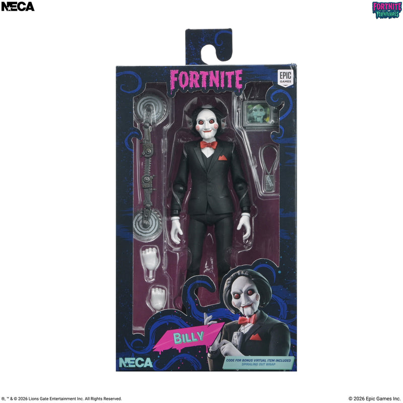 Fortnitemares Billy the Puppet figure packaging