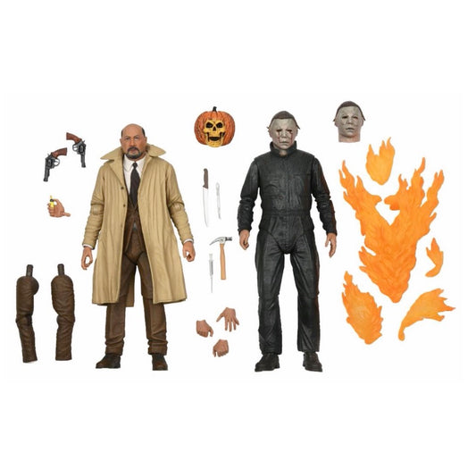 Halloween 2 Michael Myers And Dr Loomis Ultimate 2-Pack 7" Scale Action Figure