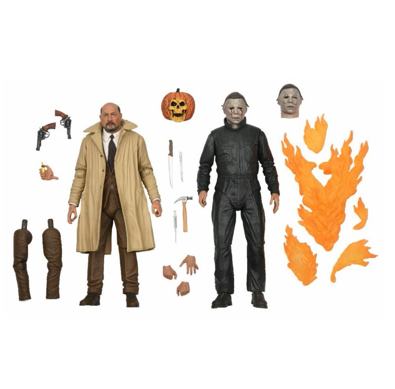 Halloween 2 Michael Myers And Dr Loomis Ultimate 2-Pack 7" Scale Action Figure