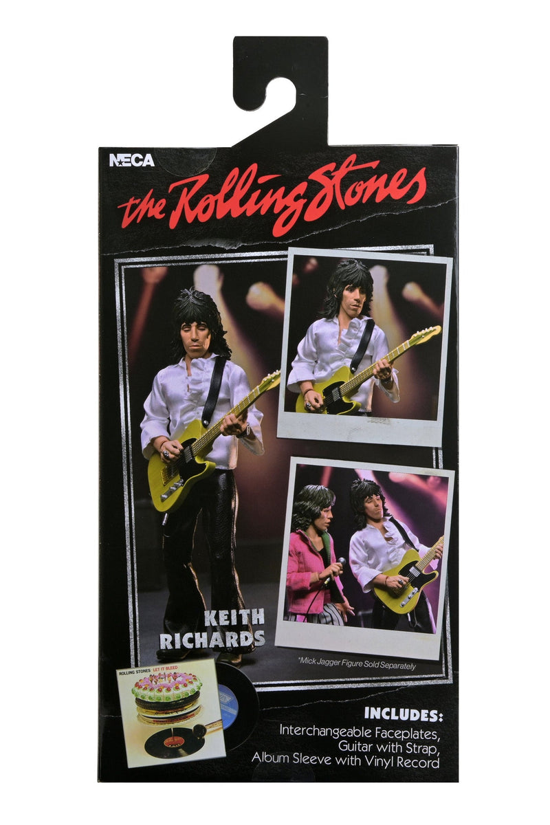 Keith Richards 1975 action figure window box packaging side