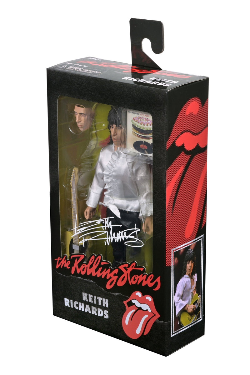 Keith Richards 1975 action figure packaging rear detail