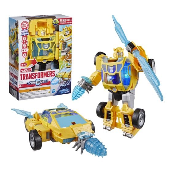 Transformers CYBERWORLD Energon Surge Bumblebee Power Spark