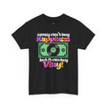 'Money can't buy happiness' Men's Vinyl T-Shirt collectible from Coda Records