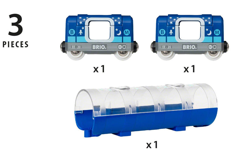 Brio Tunnel & Glow in the Dark Metro Train - Image