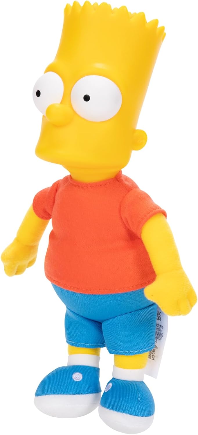 The Simpsons Bart Simpson 25cm Plush Figure, side angle