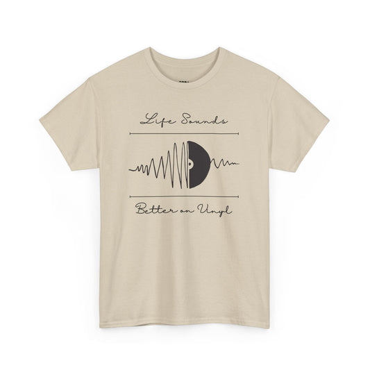 'Life Sounds Better on Vinyl' Men's T-Shirt collectible from Coda Records