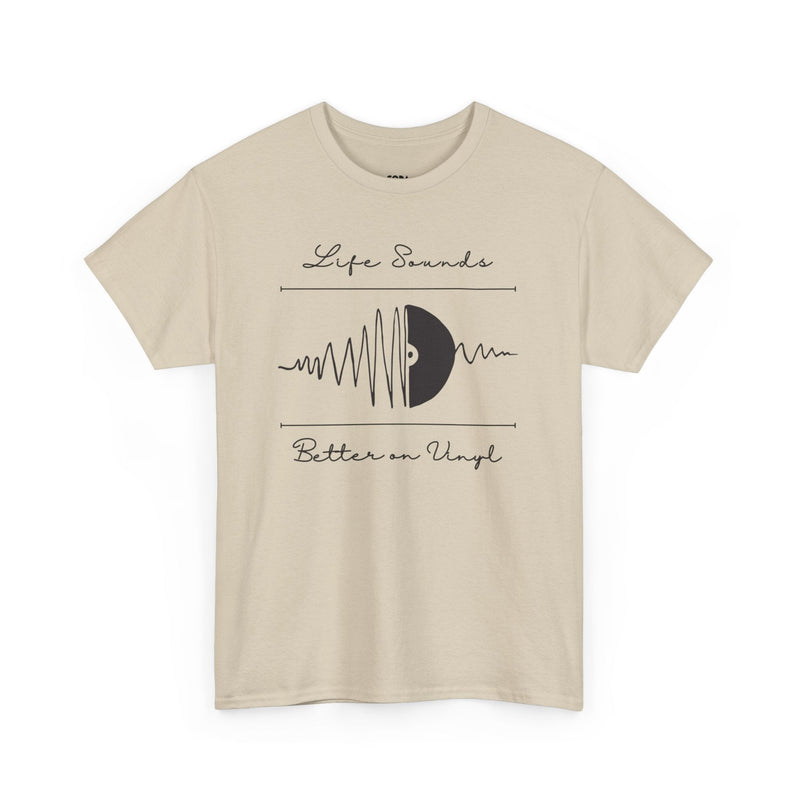 'Life Sounds Better on Vinyl' Men's T-Shirt collectible from Coda Records