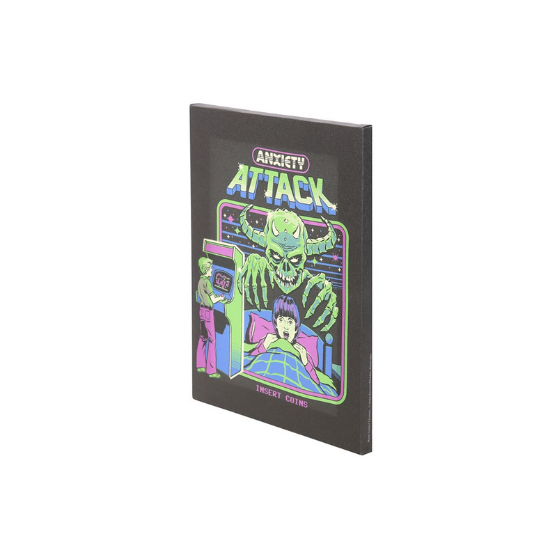 19x25cm Anxiety Attack Canvas Plaque by Steven Rhodes