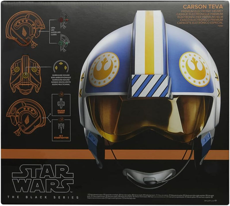 Star Wars The Black Series Carson Teva Pilot Electronic Helmet - Image 6