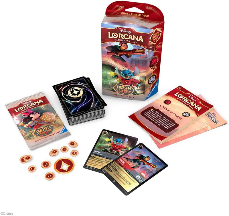 Disney Lorcana Trading Card Game - Reign of Jafar Starter Deck - Set 8, alternate view