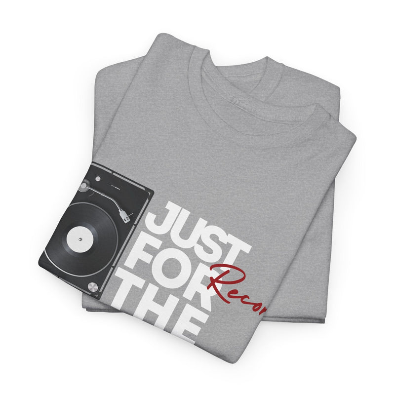 'Just for the Record' Men's Vinyl T-Shirt, additional view