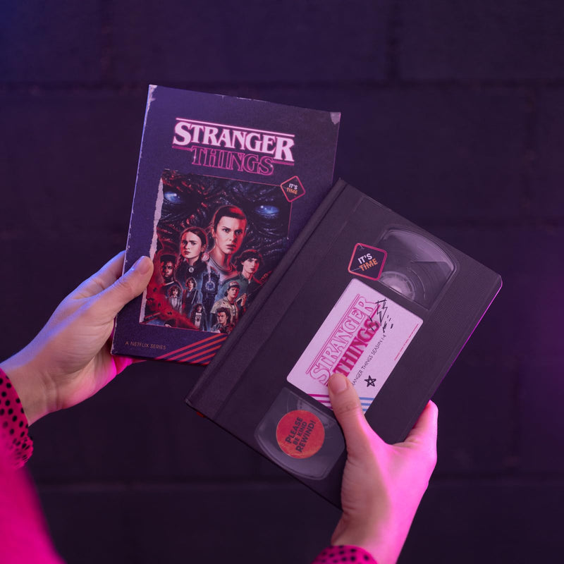 Stranger Things VHS Premium A5 Notebook side angle