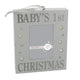 Silver Sparkle Light Up Baby's 1st Christmas Photo Frame