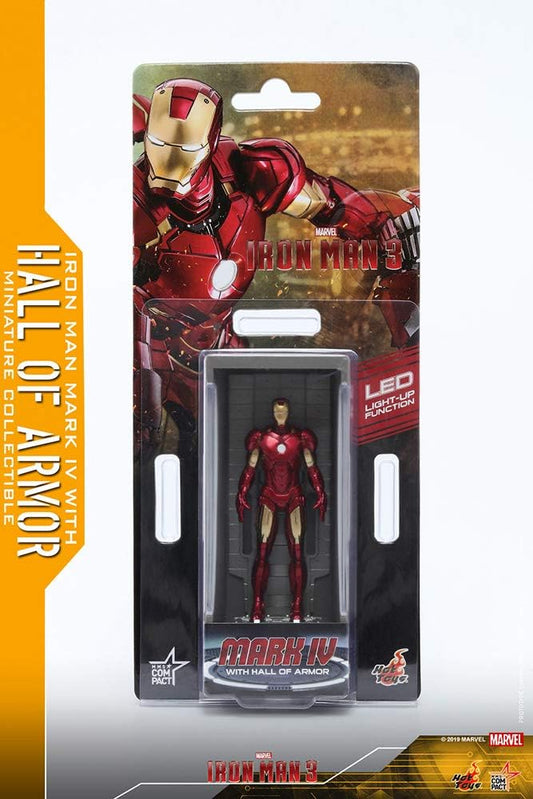 HotToys Marvel Miniature: Iron Man 3 Mark 4 with Hall of Armor Figure - Image 2