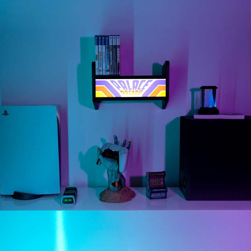 Stranger Things Arcade Lamp, in display