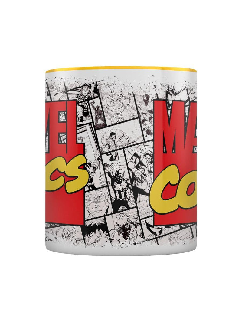 Marvel Comics Logo Coloured Inner Mug, side angle