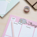 Weekly Planner Notepad A4 Pusheen Rose Collection close up detail
