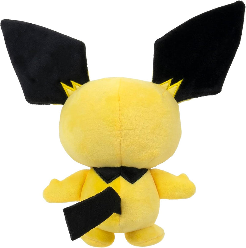 Pokémon Official & Premium Quality 8-Inch Pichu Plush, side angle