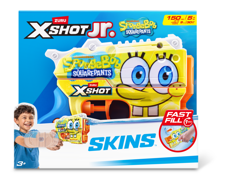 XSHOT Water Spongebob Jr Fast Fill Water Blaster - Image