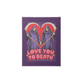 19x25cm Love You To Death Canvas Plaque by Steven Rhodes