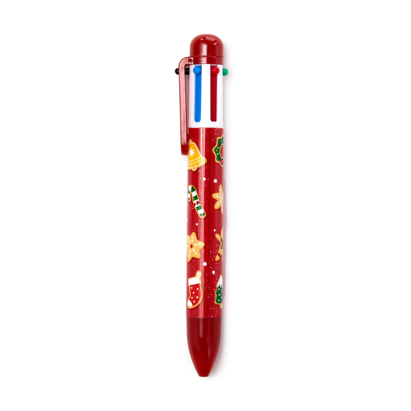 Multi Colour Pen (6 Colours) Christmas Baker Street Gingerbr, rear view