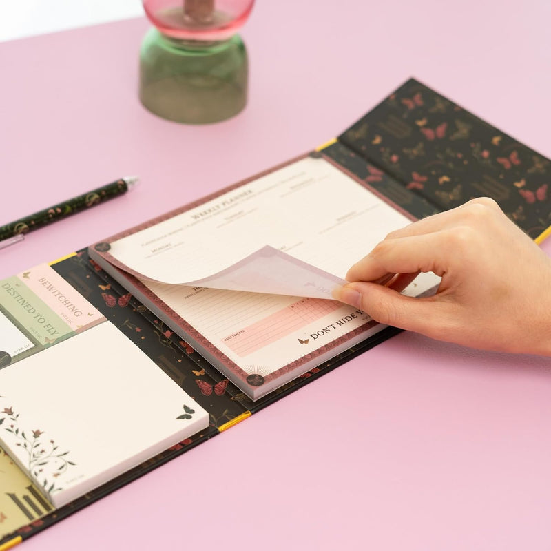 Wicked Part Two Weekly Planner With Sticky Notes design detail