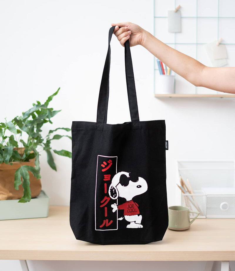 Snoopy Joe Cool Tote Bag side angle