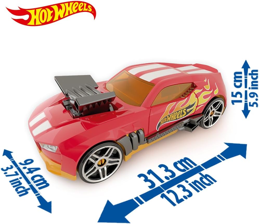 Hot Wheels 2 in 1 Race N Haul Storage Case Red