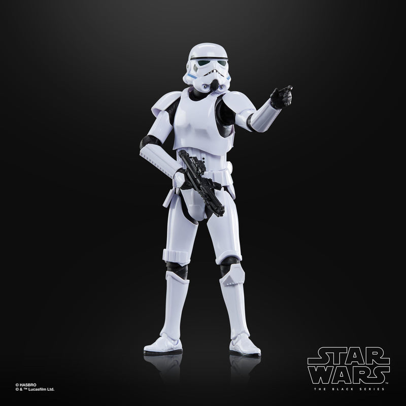 Star Wars Imperial Stormtrooper Black Series Action Figure, rear view