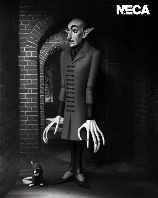 NECA Nosferatu A Symphony of Horror Toony Terrors Count Orlok (Silver Screen Edition) Action Figure