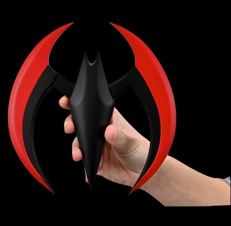 Batman Beyond Red Batarang Prop Replica With Spring Loaded Wings alternate view