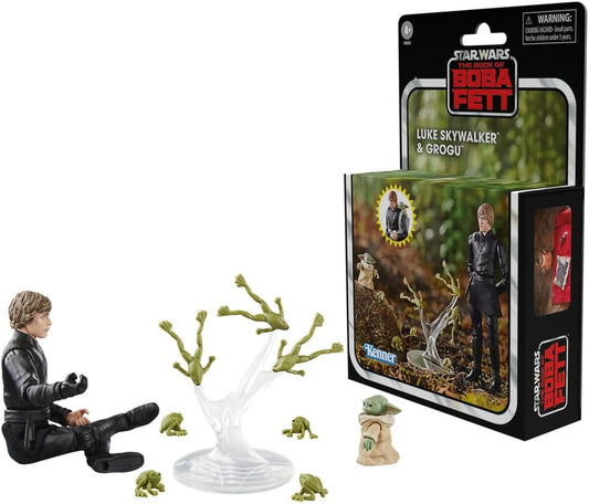 Luke Skywalker & Grogu Star Wars The Vintage Collection The Book of Boba Fett Action Figures