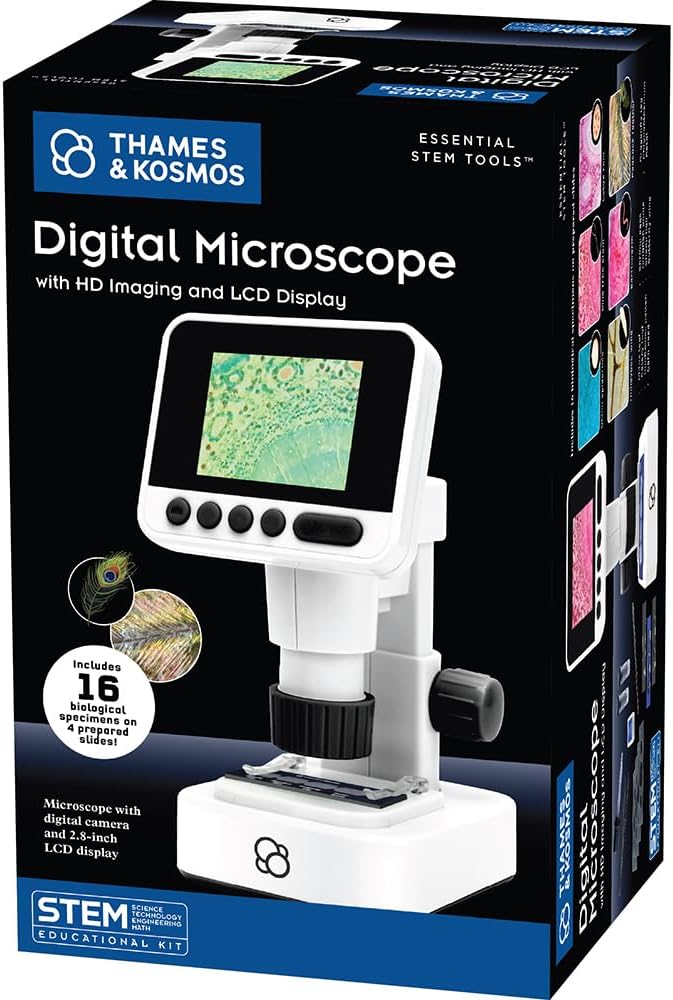 The Thames & Kosmos Digital Microscope with HD Imaging and LCD Display