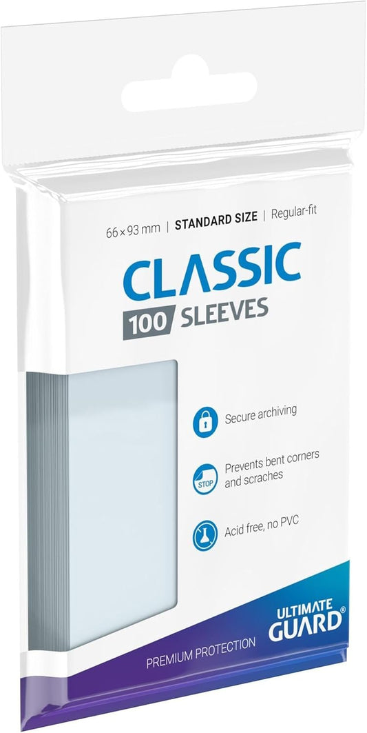 Ultimate Guard Classic Soft Sleeves Standard Size 100 Pack Card Sleeves