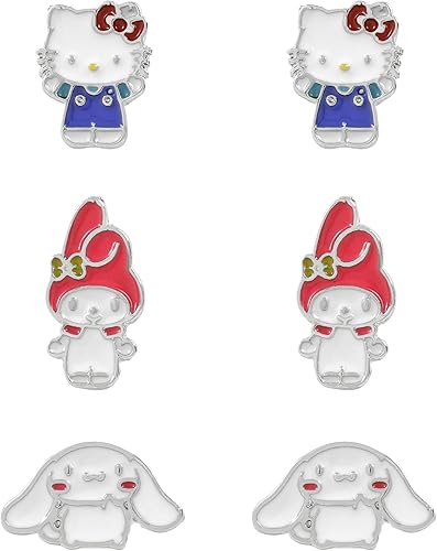 Hello Kitty & Friends Stud Earring Set (Pack of 3)