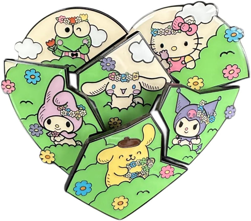 Loungefly - Hello Kitty Flower Crown Blind Box Enamel Pin close up detail