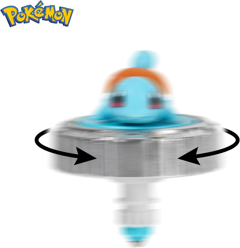 Pokemon Battle Spinning Top and Poke Ball Launcher Squirtle, close-up detail