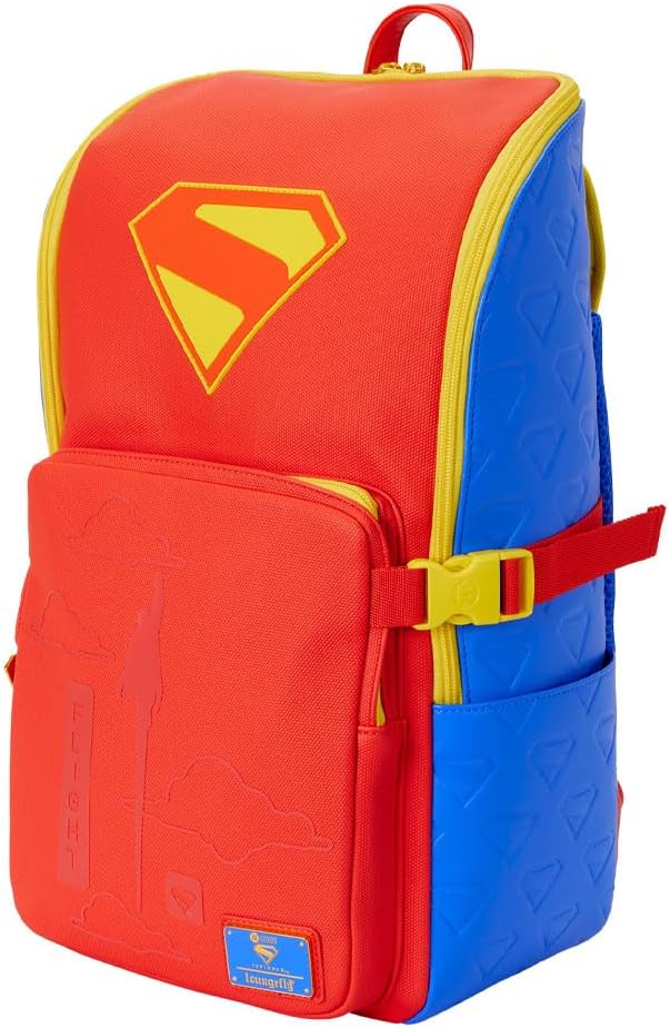 Loungefly - DC Superman Full Size Backpack side angle