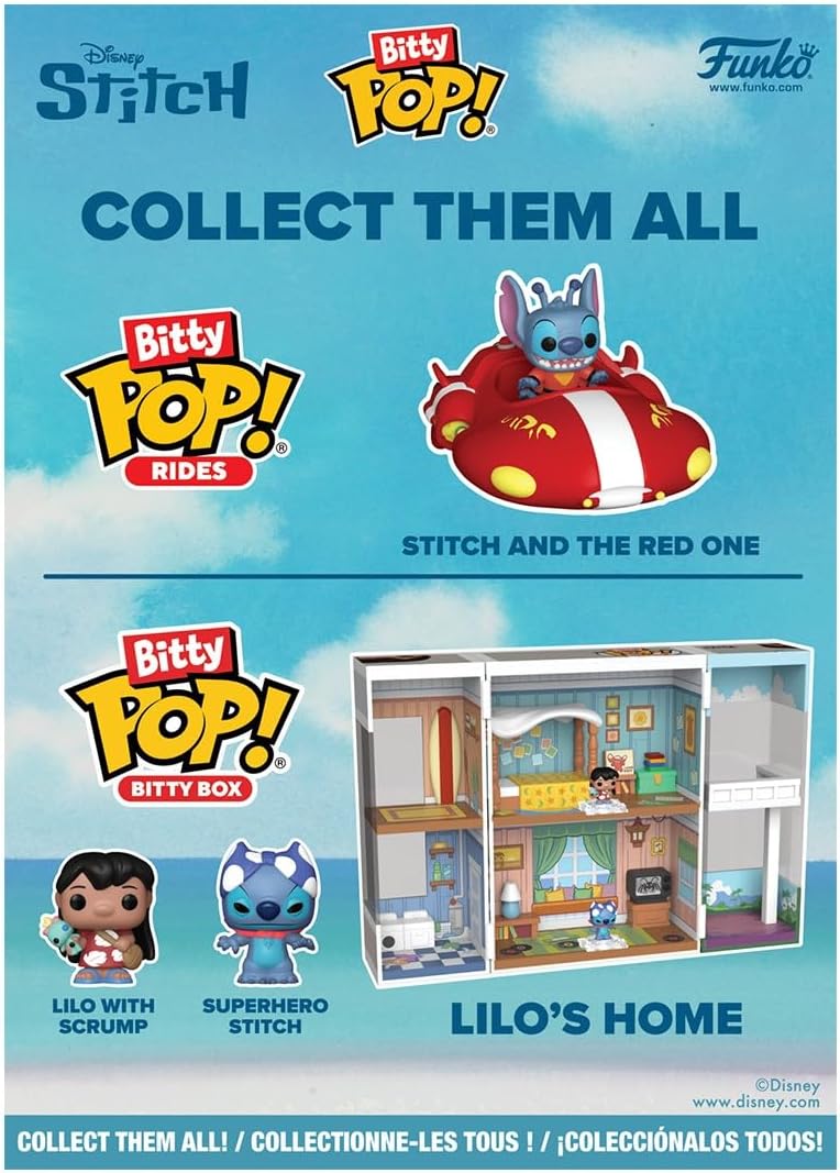 Funko Bitty Pop! Countdown Calendar: Stitch Holiday, showing reverse