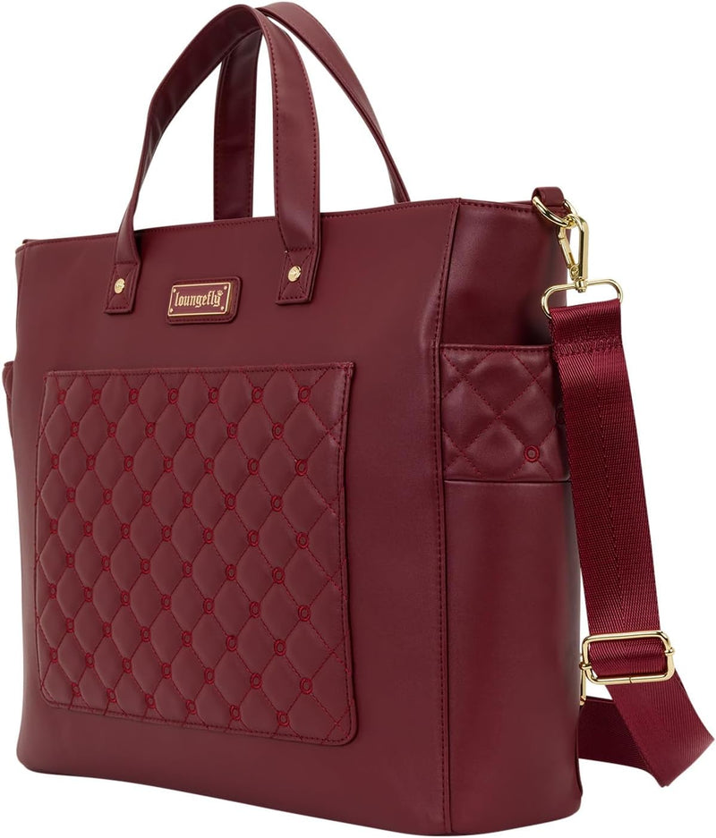 Loungefly - Red Convertible Backpack & Tote Crossbody Pin Trader Bag alternate view