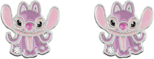 Disney Cubic Zirconia Stone Angel Stud Earrings