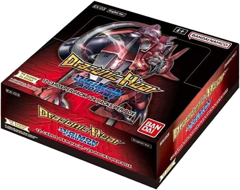 Digimon Card Game: Draconic Roar EX-03 - Single Booster Pack, side angle