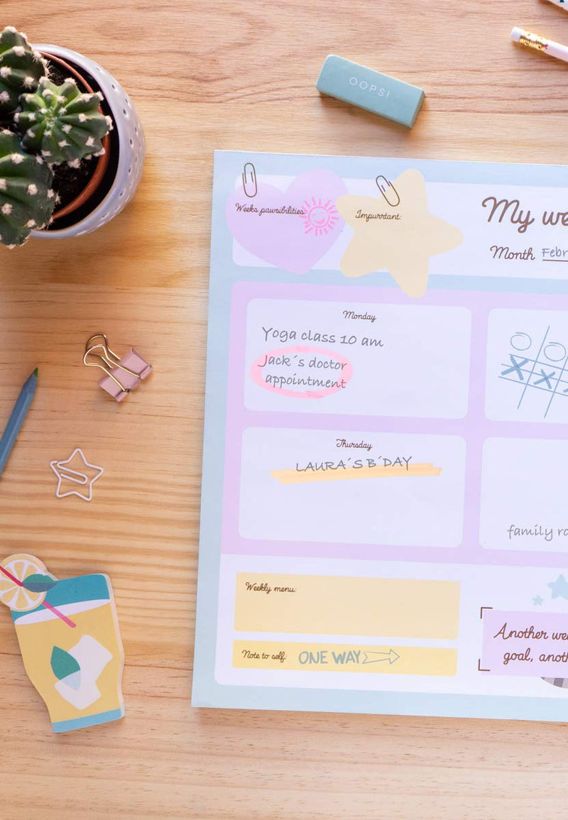 Pusheen A3 Weekly Planner packaging view